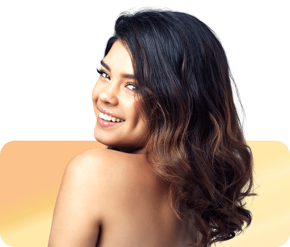 woman perfect strong hair